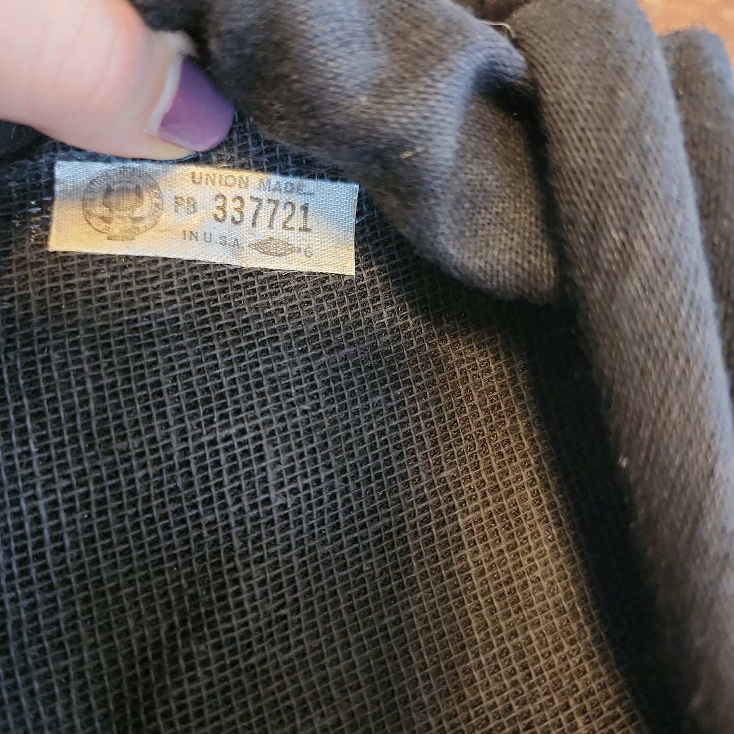 40s 50s Black Wool Scarf Panel Hat Colorful Twisted Braid Trim