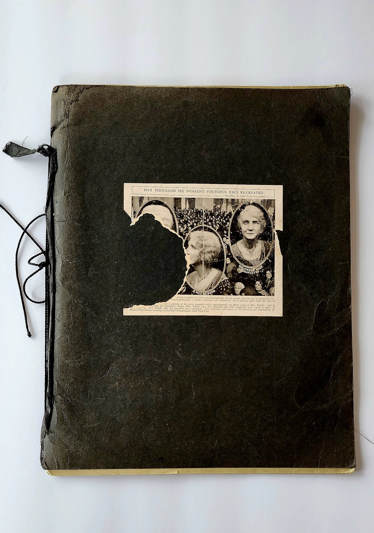 1930s Scrapbook & Ephemera Hollywood Film Star Martha Petelle First Surgical Facelift