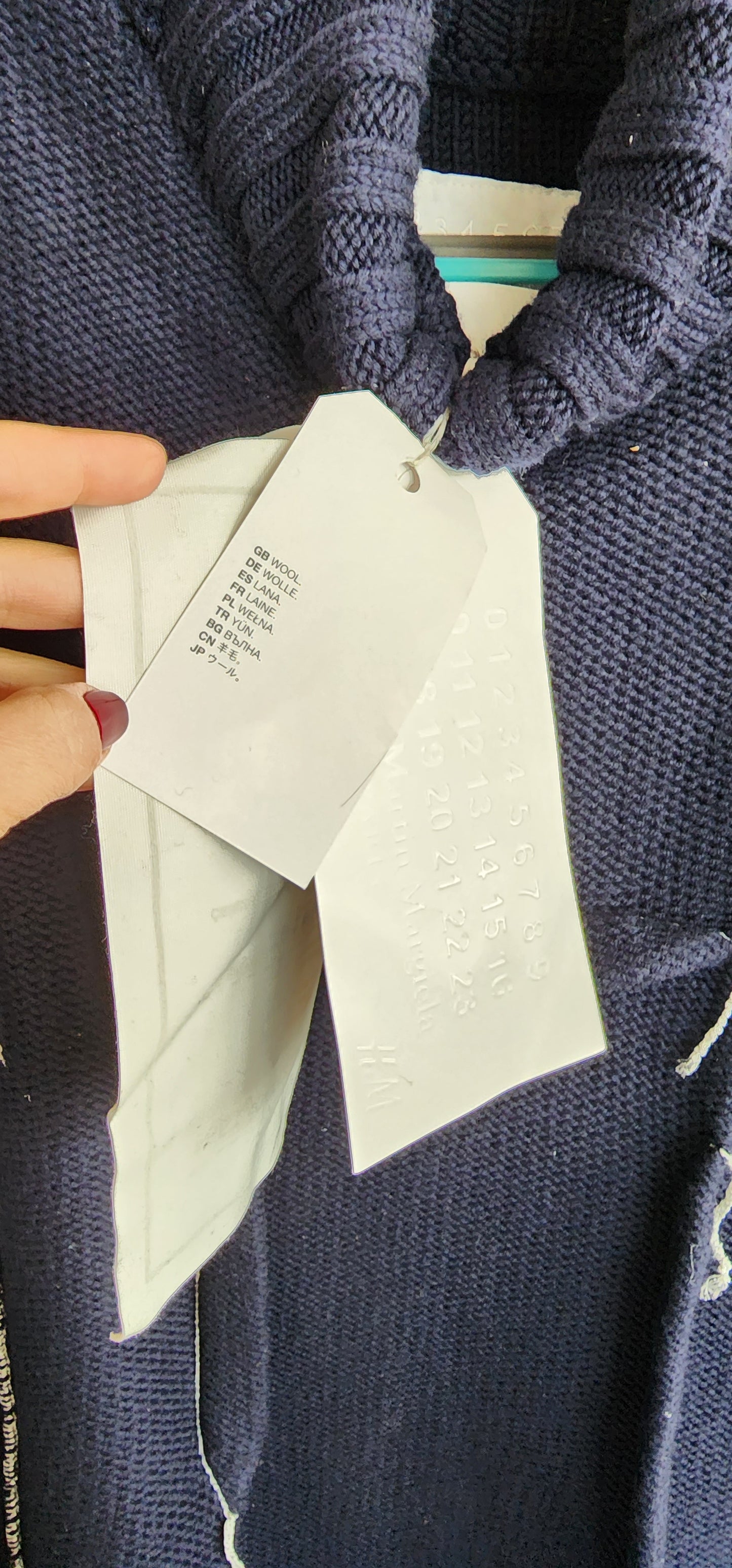 Maison Martin Margiela Navy Blue Darted Sweater Dress H&M NWT