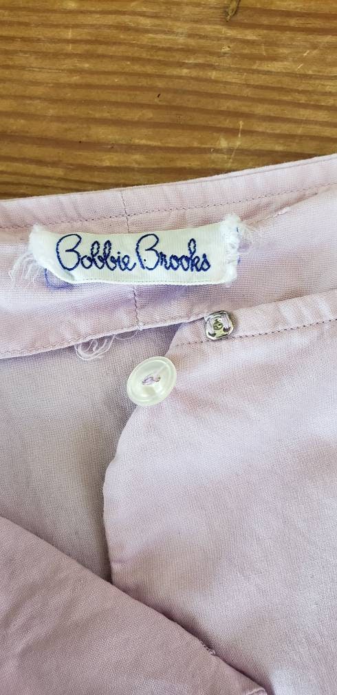 1950s Purple Sundress Sleeveless Cotton / 50s Lavender Button Down Shirtwaist Dress / Bobbie Brooks / S