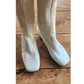 Vintage 60s Mod Coat Boots Hat Ensemble White Vinyl Jean Louis Paris AS IS