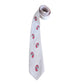 Vintage 30s Mens Necktie Pink Red Horses Equestrian Short Length