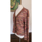 Vintage 1980s MISSONI Cardigan Sweater Orange Brown Red Tones