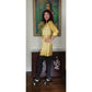 Vintage 1960s Gold Mini Dress w/Belt Doreen Lok / XS