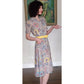 40s Saybury Paisley Rayon 2 Pc Dress &amp; Jacket Set with Yellow Sleeves &amp; Belt