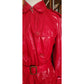 3.1 Phillip Lim Red Trench Coat Raincoat with Belt 2010s