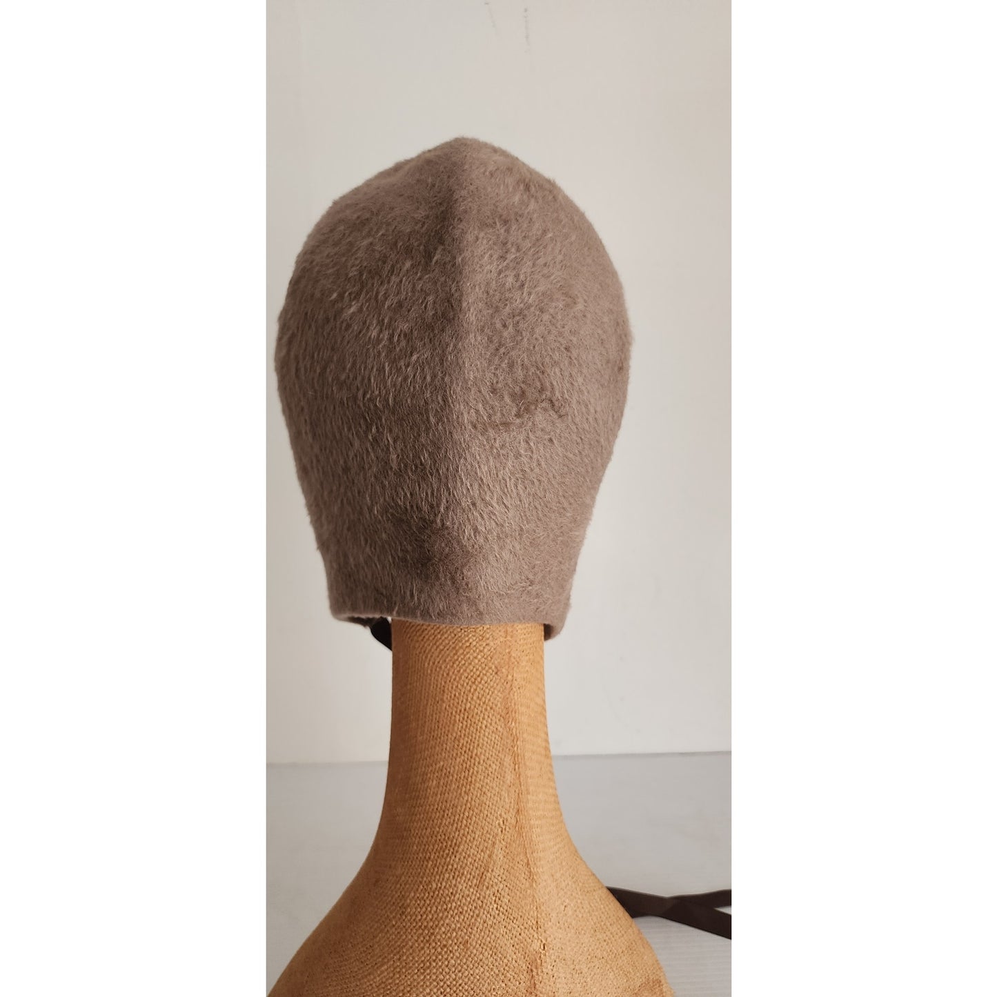 Vintage 60s Brown Bonnet Hat Mod Style Peck & Peck