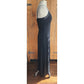 Vintage Black Negligee Slip Dress Lace Trim Spaghetti Straps / M