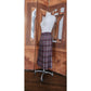Vintage 70s PENDLETON Plaid Midi Skirt Pleated Wool Anderson Tartan Red