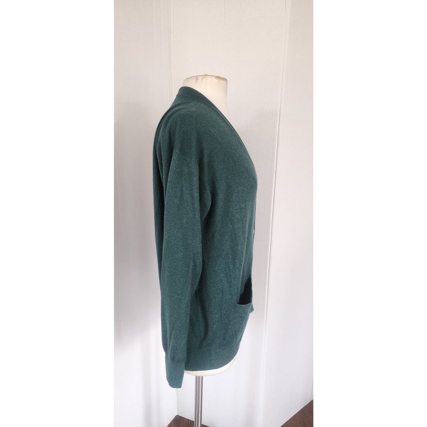 Vintage Brunello Cucinelli Womens Cardigan Green Cashmere Sweater