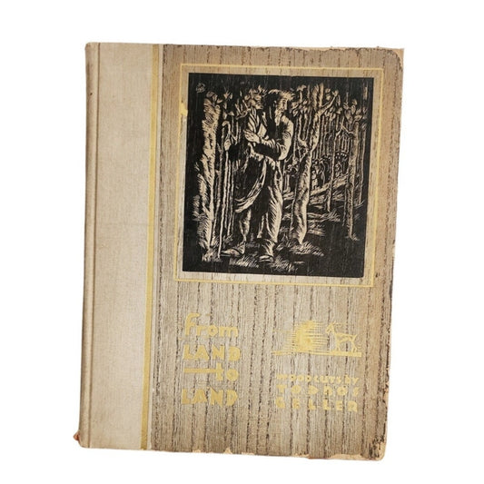 From Land to Land Woodcuts Todros Geller RARE Art Book 1937 Jewish Yiddish