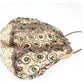 Vintage 30s Beaded Evening Bag Green Rhinestone Scrollwork