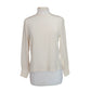 Vintage 80s Brooks Brothers Blouse Cream Silk Shirt Classic Minimalism