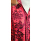 Vintage 60s Men's Red Hawaiian Shirt Surf Scenic Tiki Huts Cotton Short Sleeve