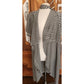 Vintage 1980s Archival Armani Dress Silk Striped Wrap Midi  White Label IT 38