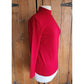 Vintage 90s Red Sweater St John Knit Turtleneck