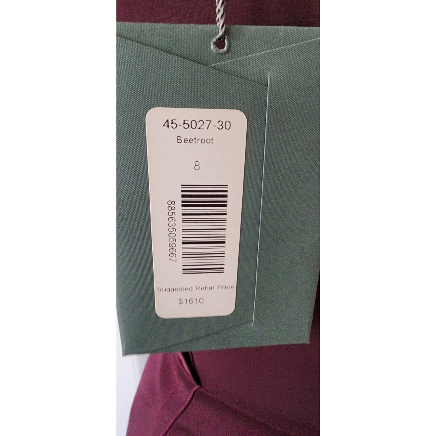 Vintage 2000s Zac Posen Dress Plum Purple with Side Waterfall Scarf NWT