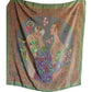 Vintage 80s Bottega Veneta Silk Scarf Shawl Wrap Klimt Inspired Print