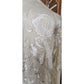 Vintage 1920s Piano Shawl Ivory Silk Embroidered Long Macrame Fringe Manila Evening Wrap