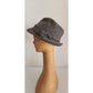 Vintage 60s Mens Fedora Gray Cashmere Houndstooth Dobbs Golden Coach