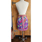 Vintage 60s 70s Pucci Skirt Purple Floral Print A Line