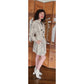 Vintage 80s Animal Print Jacket Short Trench Zebra Coat Baxis
