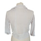 Antique Edwardian Blouse White Cotton Lace Embroidery Sailor Collar / S