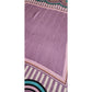 Vintage 1980s Oscar de la Renta Scarf Silk Print Pink Purple Spiral