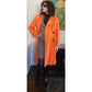 Vintage Y2K ESCADA Orange Trench Coat Double Breasted / M