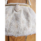 Vintage 50s Evening Bag White Beads Walborg