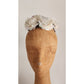 Vintage 50s Bes-Ben Hat Black w/White Platic Flowers Fascinator