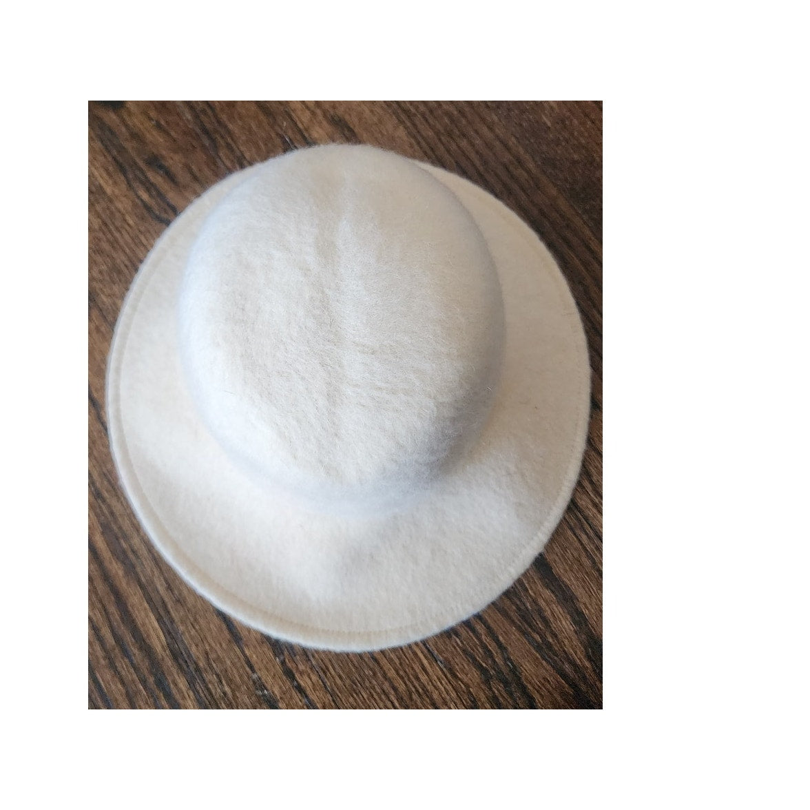 Vintage 1960s Mod Hat Cream Wool Soft Fedora Frank Olive