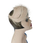 Vintage 1950s Fascinator White Feather Headdress Bridal Headband
