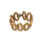 Vintage 60s Bracelet Crown Trifari Gold Linked Ovals
