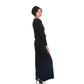 Vintage 1980s Oscar de la Renta Evening Dress Black Liquid Jersey Rhinestones Cowl Neck M