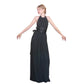 Vintage 70s Donald Brooks Eveing Dress Black Silk Jersey Halter Maxi Gown