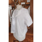 Vintage 80s LAURA ASHLEY Blouse Sailor Collar White Cotton Shirt Neo Edwardian
