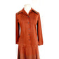 Vintage 70s Skirt Suit Brown Green Knit Voga Creations