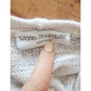 Vintage 1980s Maria Rodriguez Chicago Cardigan Duster Long Jacket Cream Knit L
