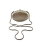 Vintage Neiman Marcus Bag Minaudiere Silver Clamshell Vanity Purse