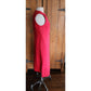 Vintage 60s Red Wool Mod Duster Long Vest Tunic Custom Made