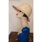 Vintage 1960s Mod Hat Cream Wool Soft Fedora Frank Olive