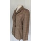 Vintage 70s Bill Blass Wool Blazer Houndstooth Wool Jacket Neiman Marcus / L
