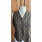 Vintage 90 Emanuel Ungaro Vest Silkprint Brown Black