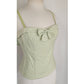 Vintage 2000s Bustier Top Green Ginham Print Nanette Lepore / M