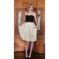 Jason Wu Dress Resort 2012 Strapless Party Midi Bubble Skirt Ivory Black Silk NWT Small