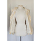 Vintage 2000s Armani Collezioni Blazer Cream Gold Print Flax Silk Print / L