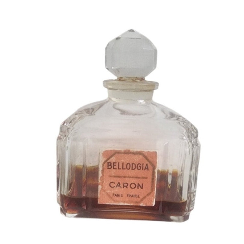 Vintage 1930s Caron Perfume Bottle Bellodgia Baccarat Crystal Extrait Flacon