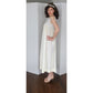 Vintage 70s Peignoir Cream Lace Robe & Long Slip Dress Iris Lingerie
