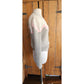 Vintage 80s Sweater Gray Pink Handknit Cardigan Acrylic Angora by Signatures